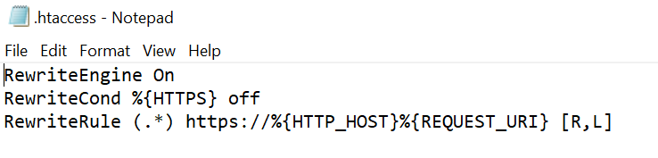 How To: Redirecting HTTP to HTTPS with .htaccess