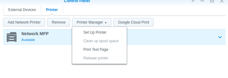 add a google cloud printer