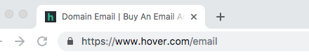 Recommendation: Cheap Email Hosting with Hover