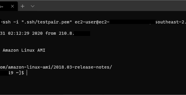 How To: SSH to EC2 AWS from Windows 10 CMD or Terminal