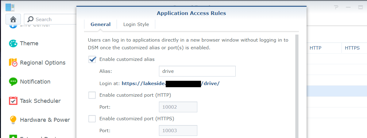 tip: custom (Direct) login LINK for SYnology Applications