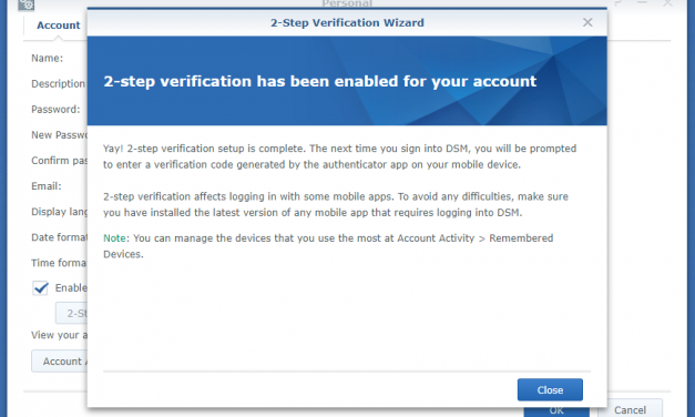 How-To: Synology NAS basics: Setting up Multi Factor Authentication (MFA)
