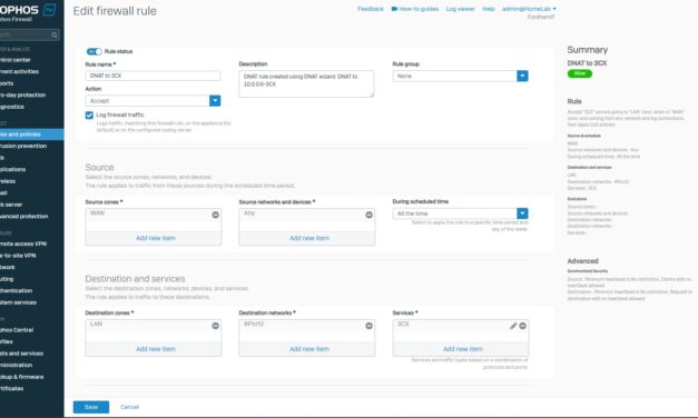 How-To: 3CX V18 setup with a Sophos xgs firewall V19