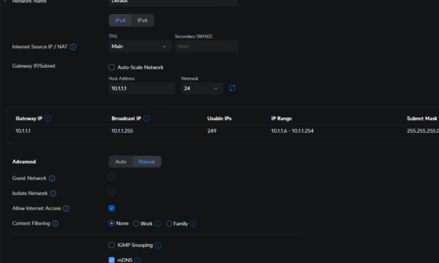 FIX: Unifi Content filtering blocks resolution of active directory DNS over site to site VPN